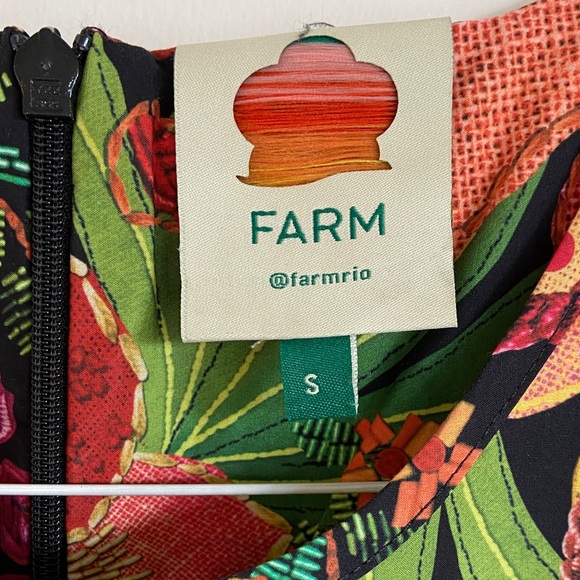 FARM Rio Floral Dress - Black, Pink, and Green - Picture 2 of 2